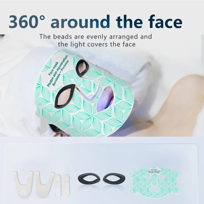 UBilli LED Light Therapy Face Mask for Skin Rejuvenation