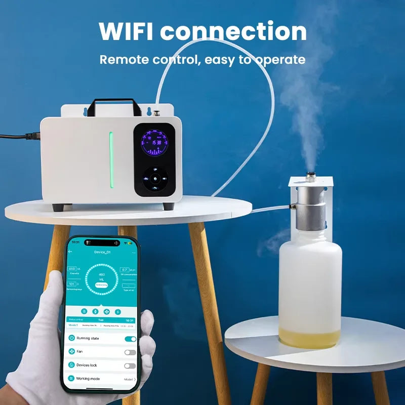 10000m³ Large Space Commercial Professional Intelligent HVAC Fragrance Diffuser Hotel Large Area Aroma Machine 2000ML Capacity Air Cleaner