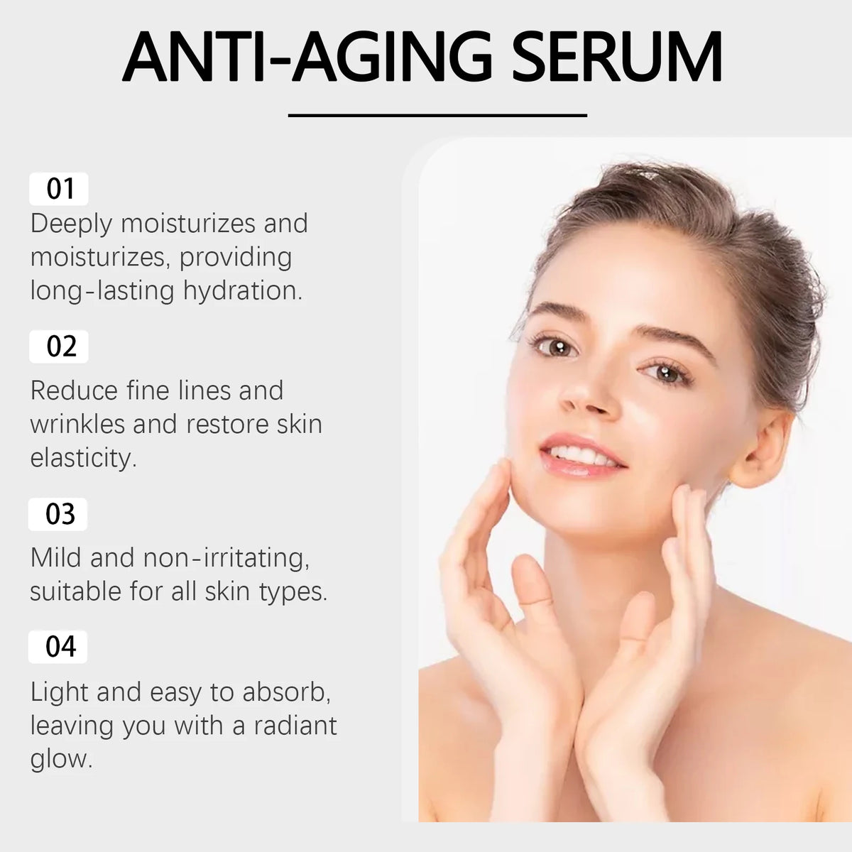 Hoygi Firming Facial Serum Set With Microneedle Roller