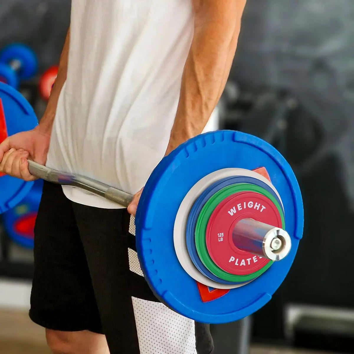 TWISTER.CK Rubber Coated Fractional Weight Plates for Strength Training
