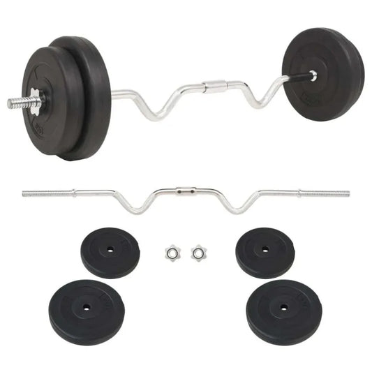Complete Barbell Weightlifting Set for Strength Training and Home Fitness