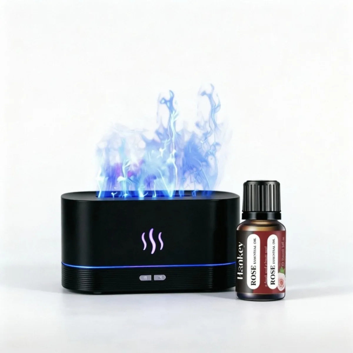 Seven-color flame aroma diffuser,automatic fragrance dispenser,desktop aromatherapy,bedroom fragrance diffuser,small humidifier.