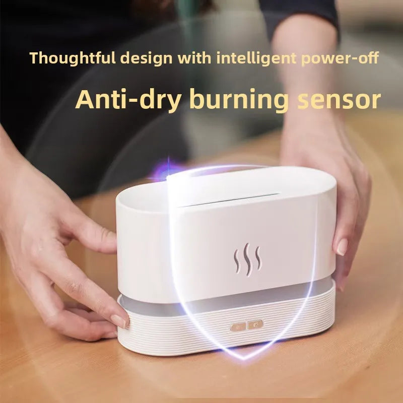 Seven-color flame aroma diffuser,automatic fragrance dispenser,desktop aromatherapy,bedroom fragrance diffuser,small humidifier.