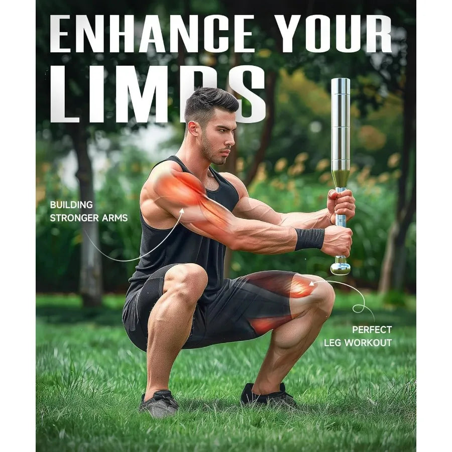 Steel Macebell Club for Strength Training and Full Body Workouts