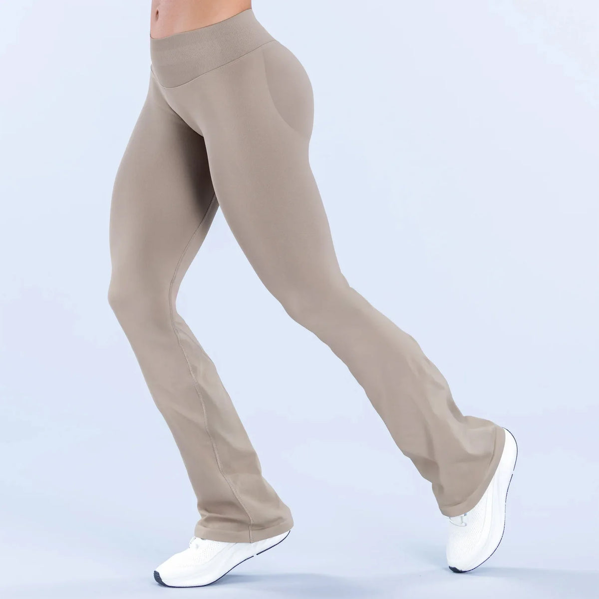 NCLAGEN Women's Seamless Flare Yoga Leggings for Fitness and Workout