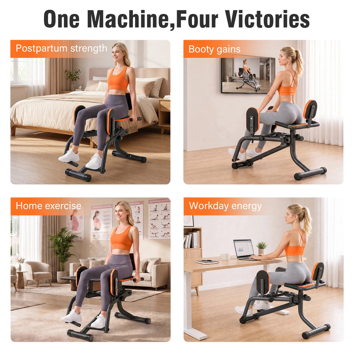 Foldable Hip Trainer for Dual Inner and Outer Thigh Workouts