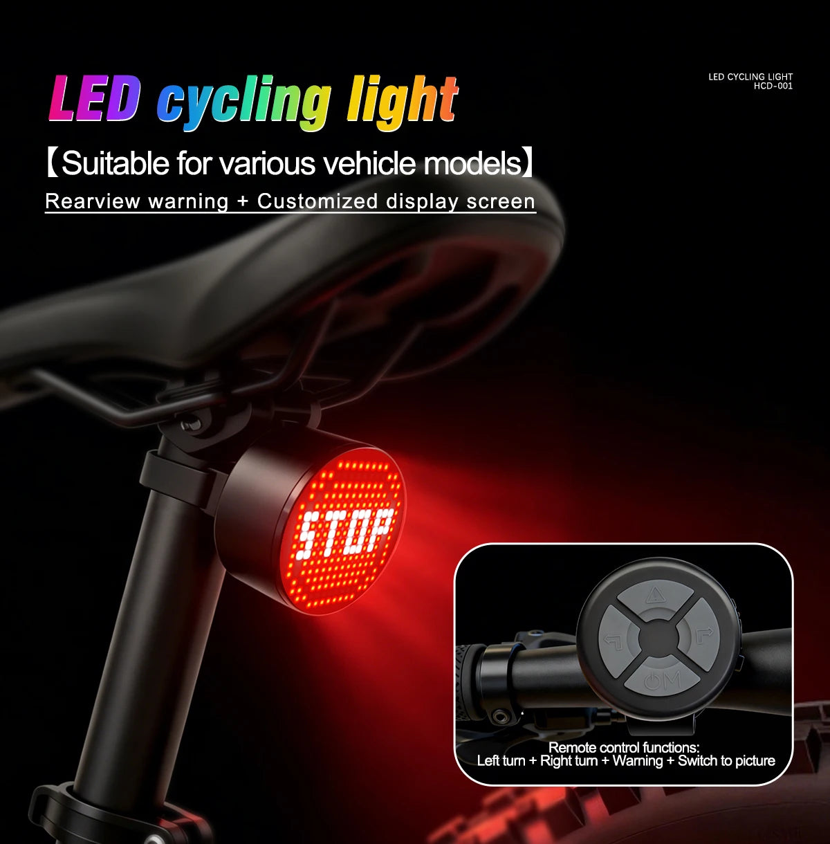 Smart Bike Tail Light With App Control And Brake Sensing