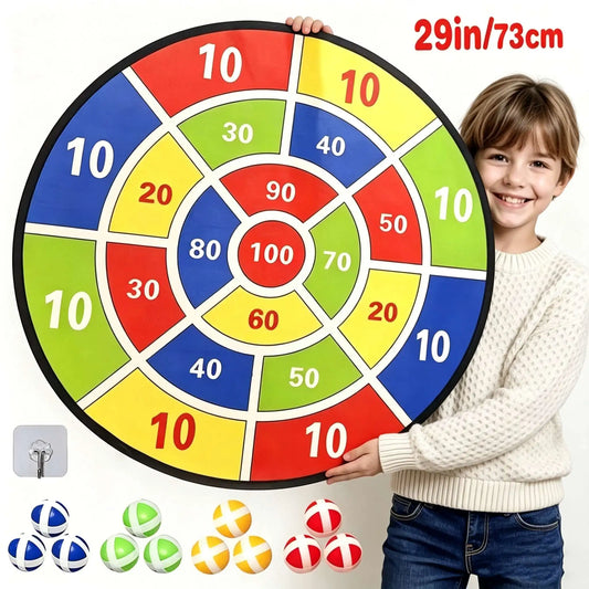 Children with Sticky Ball Large Dart Board Family Interactive Game Educational Arithmetic Indoor/Outdoor Sports Toys Gift